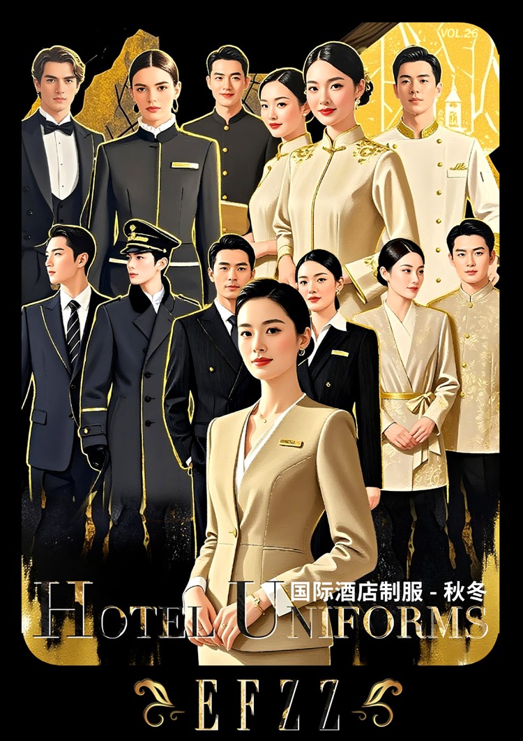 EFZZ国际酒店秋冬制服，酒店人工作服定制图