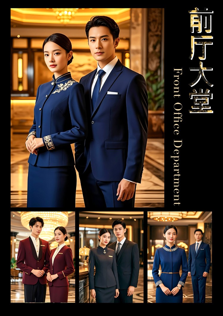 EFZZ国际酒店秋冬制服，酒店人工作服定制图
