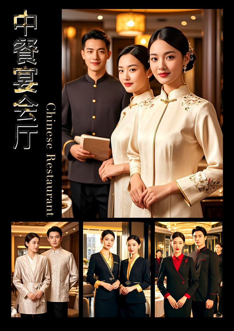 EFZZ国际酒店秋冬制服，酒店人工作服定制图