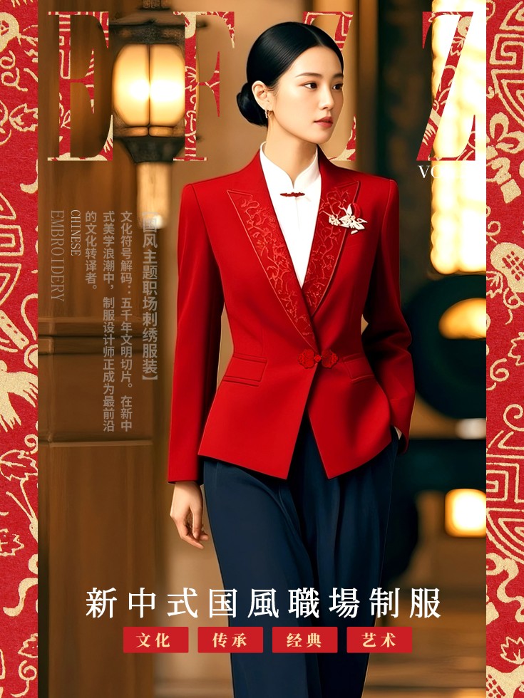 当传统邂逅职场：新中式国风职场工作服图鉴