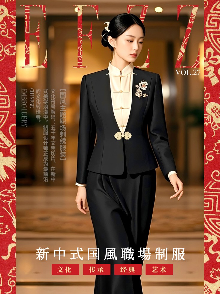 当传统邂逅职场：新中式国风职场工作服图鉴