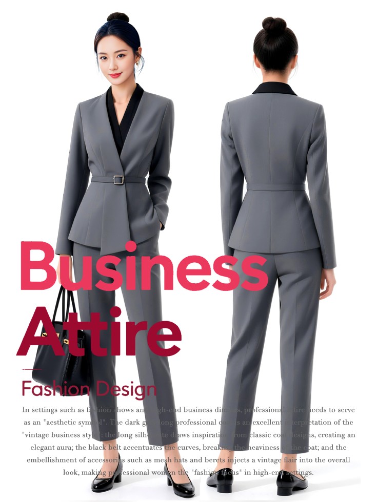 时尚女职业装定制图鉴：高端服务行业的形象密码!