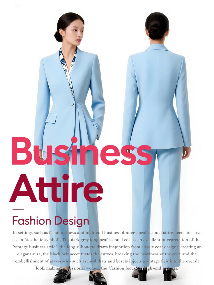 时尚女职业装定制图鉴：高端服务行业的形象密码!