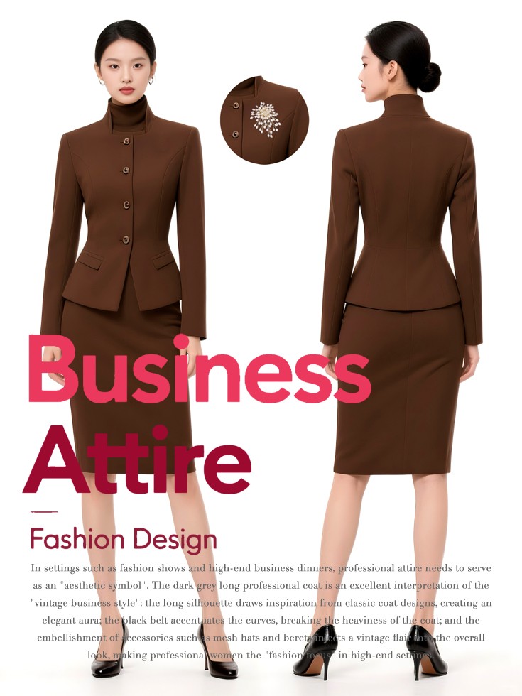 时尚女职业装定制图鉴：高端服务行业的形象密码!