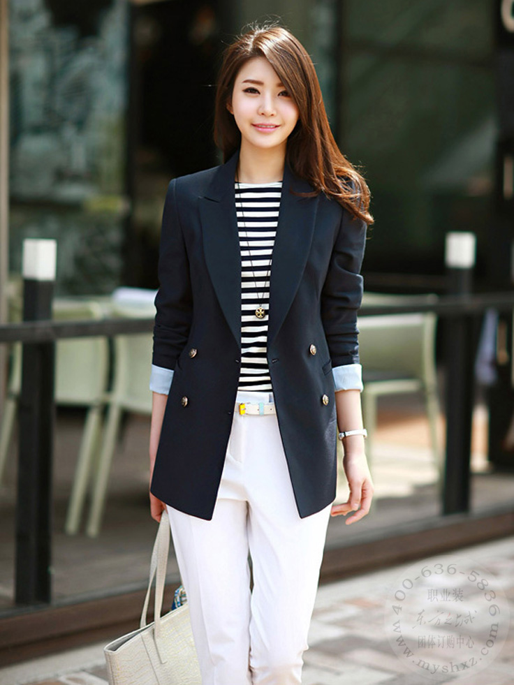 时尚韩版职业通勤装外套图片