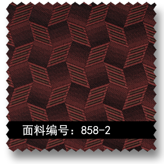 立体几何图案高密色织提花面料 858-2