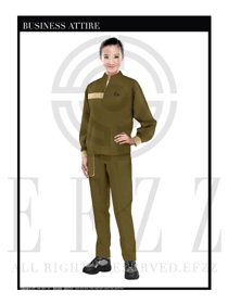 时尚女款长袖春秋工程服制服设计图1171