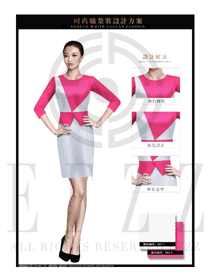 时尚韩版修身款专卖店营业员制服设计图1505