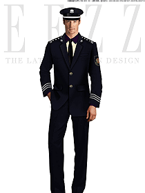原创制服设计男款保安服西装款式图070