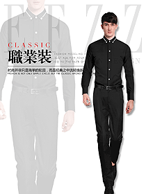 时尚男职业装长袖衬衫款式设计图281