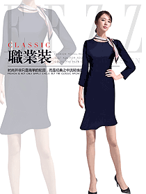 原创制服设计女职业装夏装款式图952