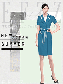 女职业装夏装制服设计图1155