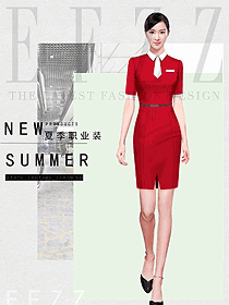女职业装夏装制服设计图1167