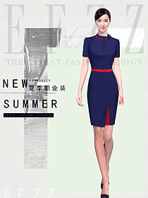 新款女职业装夏装服装款式图1174