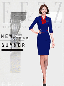 女职业装夏装制服设计图1179