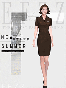 女职业装夏装制服设计图1187
