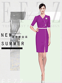 新款女职业装夏装服装款式图1206
