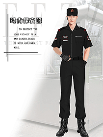 原创制服设计男款猎装保安制服款式图347