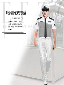 时尚短袖保安服设计图421