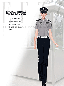 时尚短袖保安服设计图429