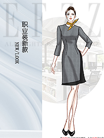 时尚女夏装制服设计图1235