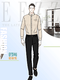 韩版休闲衬衫穿搭款原创设计效果图