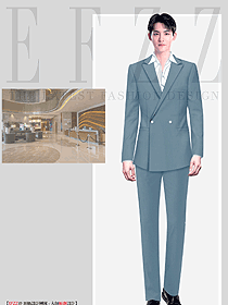 酒店管理层经理春秋款西装西服职业服装设计图
