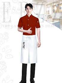 杭州美食街酒店厨师制服定做工衣
