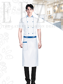 夏季酒店饭店烘焙糕点师厨房大码定制短袖男款服装