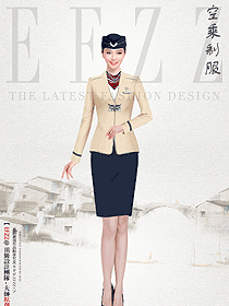 中国图腾文化-纹饰结合空姐制服欣赏美图