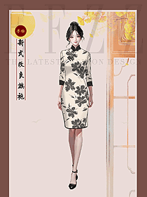 新中式轻国风少女日常可穿改良旗袍年轻款定制图