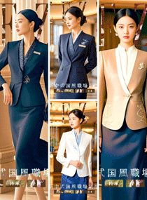 新中式国风职场制服：大堂服务人员的文化名片，尽显高端服务格调