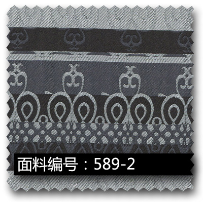 黑灰色东南亚风格高密度提花布面料589-2