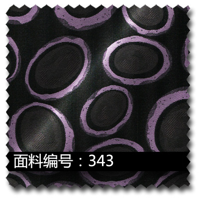 黑底紫圈高密度提花布面料343