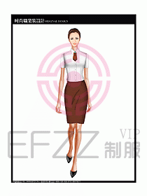 女职业装短袖衬衫设计图201
