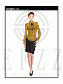 女时尚职业装长袖衬衫设计图228