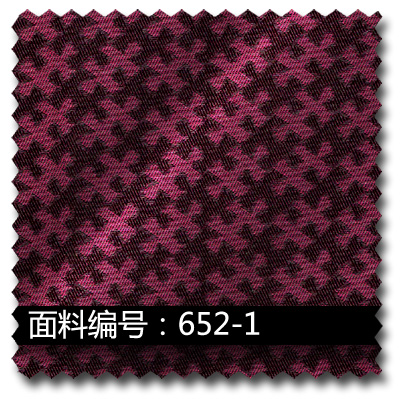 紫色时尚拼图纹提花服装面料652-1