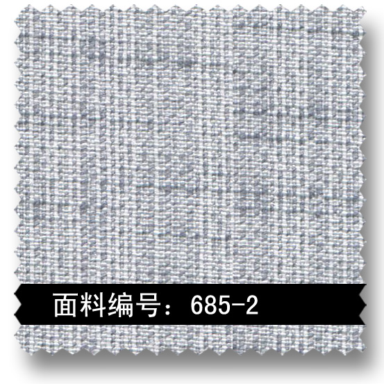 浅灰色十字仿麻套装布料685-2