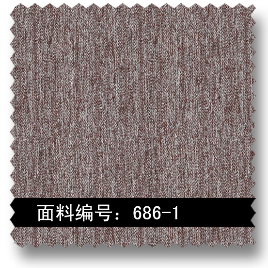 棕色条纹仿麻布料686-1