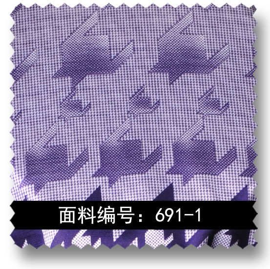 紫色大千鸟格提花面料 691-1