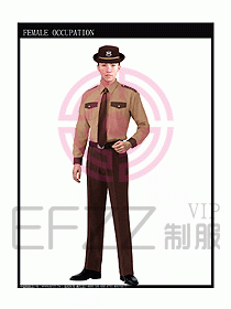 长袖保安服制服设计图274