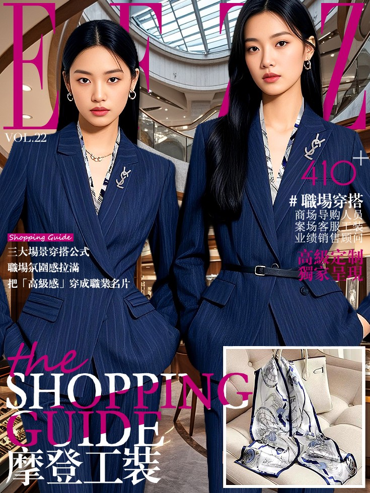 EFZZ时尚导购销售职业套装设计画册：职场穿搭全场景制服图鉴