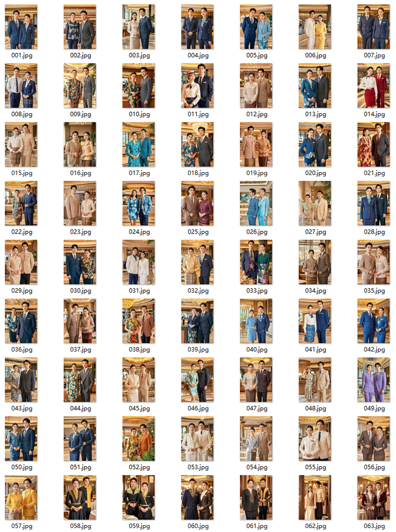 花园酒店接待人员民族风制服——东南亚、维吾尔族、藏族风格经典图鉴