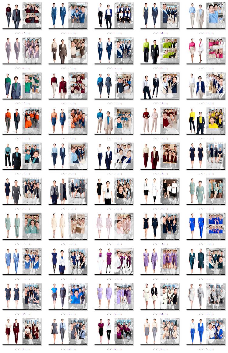 商务职场接待工作制服画册：裁一袭职业装，筑企业形象基石