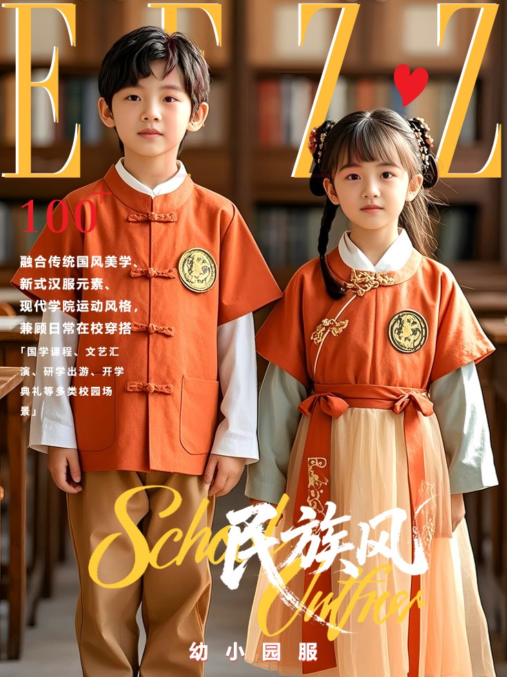 承韵国风・童心雅集—新中式民族风小学与幼儿园全套校服定制图鉴
