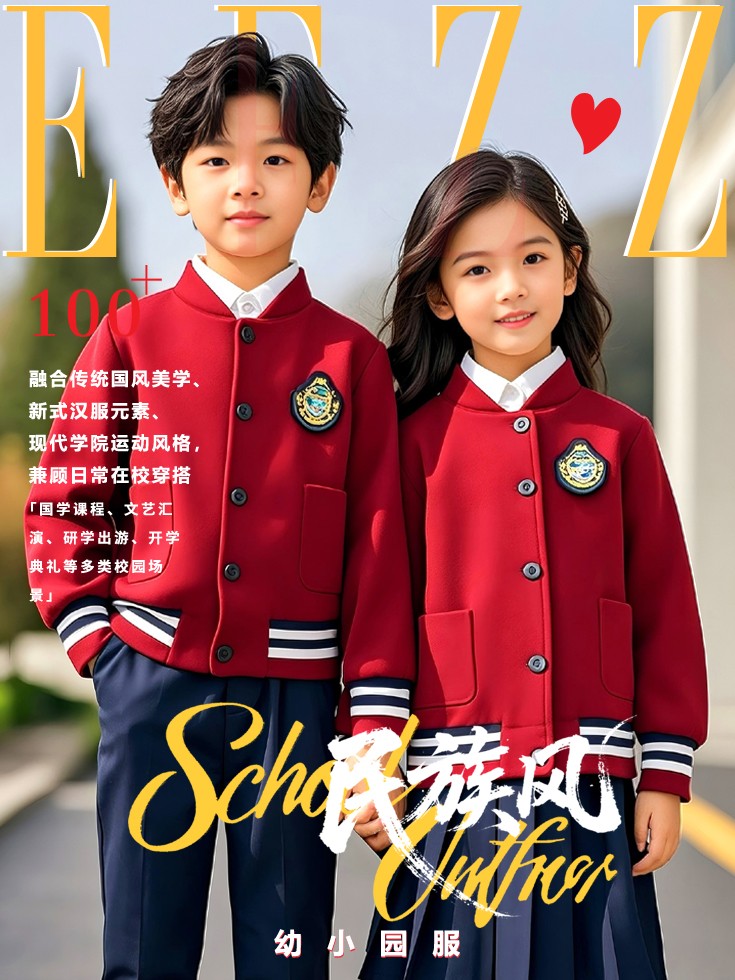 承韵国风・童心雅集—新中式民族风小学与幼儿园全套校服定制图鉴