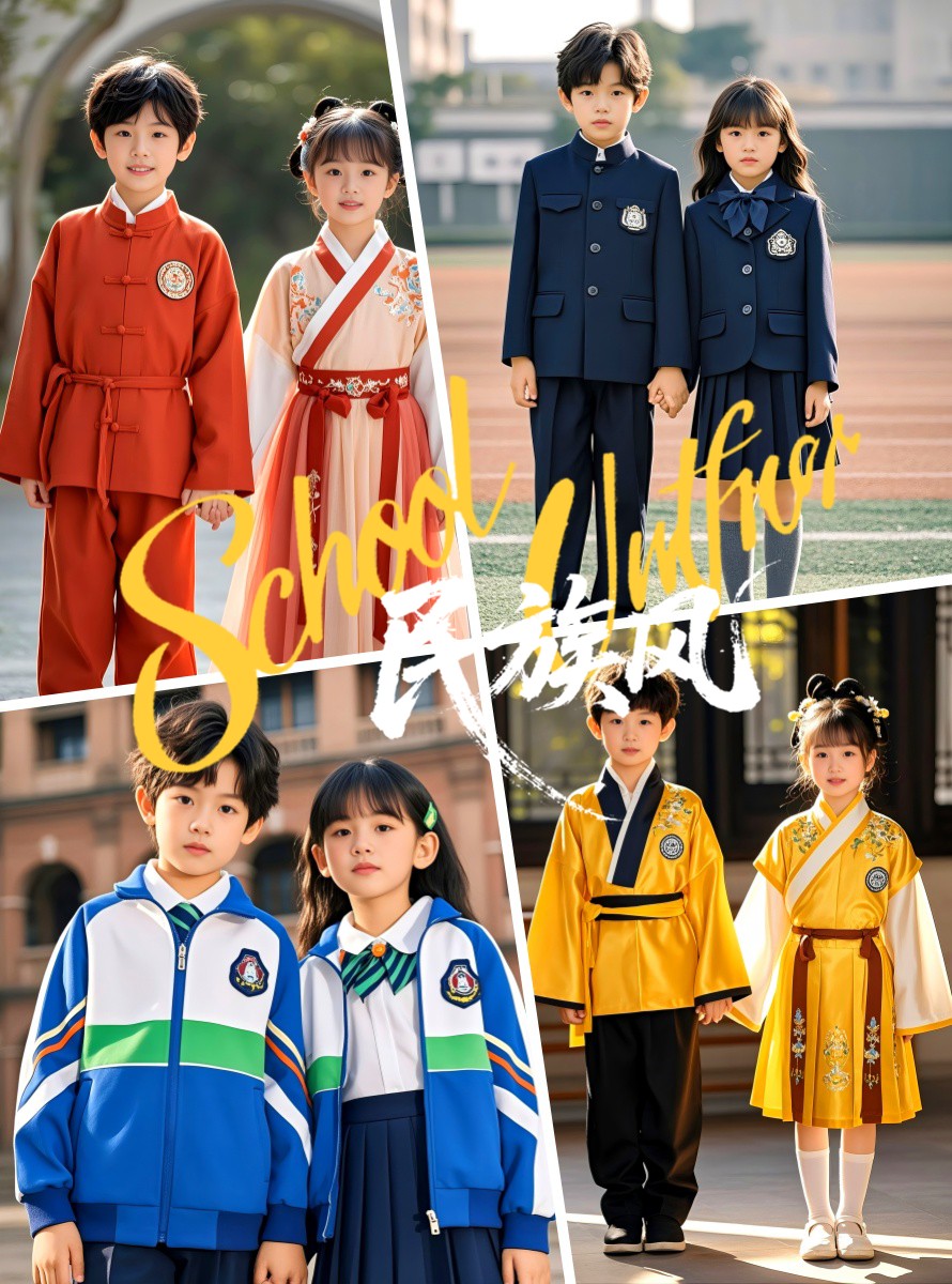 承韵国风・童心雅集—新中式民族风小学与幼儿园全套校服定制图鉴