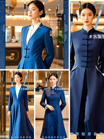 现代中式西装工作服：高端住宅案场客服的专业格调