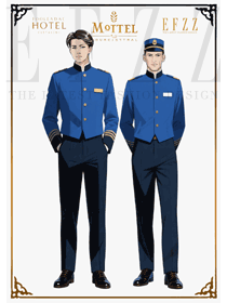 蓝金协奏：星级酒店门童工作服的高端名片