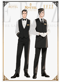 黑装白衬：星级酒店行李生工作服的干练服务符号